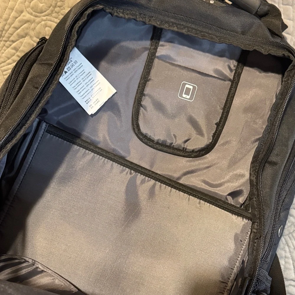 Versatile Black Backpack for Men